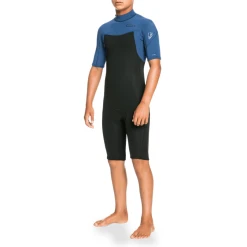 Quiksilver 2/2 Everyday Sessions Short Sleeve Back Zip Springsuit - Big Boys' -Lib Tech Sales Shop quiksilver 2 2 everyday sessions short sleeve back zip springsuit big boys 4