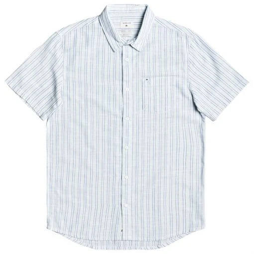 Quiksilver Oxford Lines Short-Sleeve Shirt -Lib Tech Sales Shop quiksilver oxford lines short sleeve shirt 0